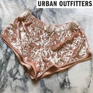 Urban Outfitters BDG Peach Velvet Shorts Small